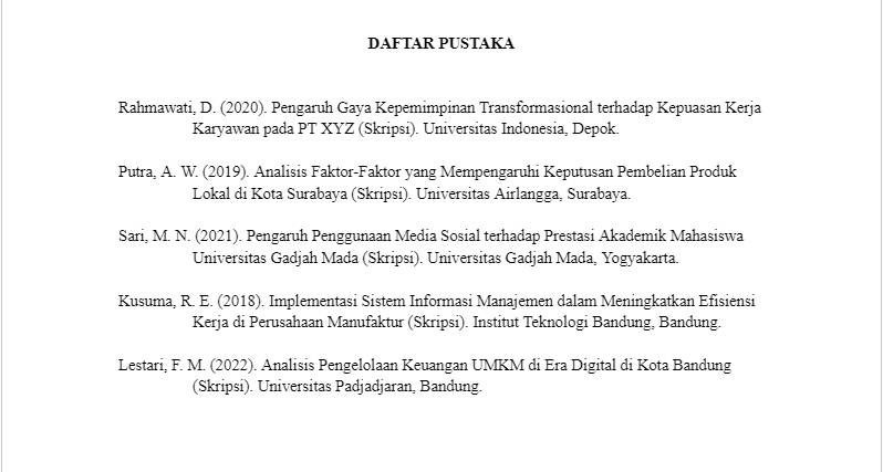 ilustrasi daftar pustaka skripsi (dok.pribadi/Lathiva R. Faisol)