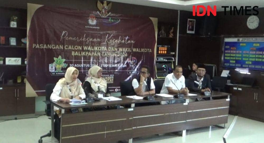 Petahana Wali Kota Balikpapan Rahmad Mas'ud menjalani pemeriksaan kesehatan di Rumah Sakit Kanudjoso Djatiwibowo (RSKD) selama dua hari berturut-turut pada 1-2 September 2024, Minggu (1/9/2024). (IDN Times/Hilmansyah).