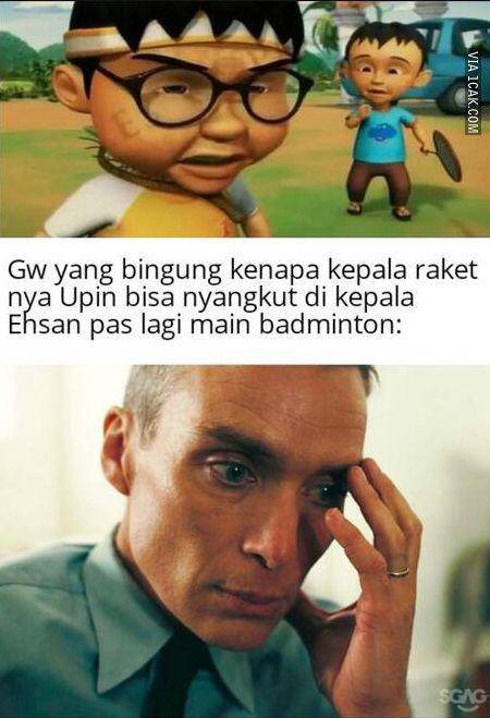 potret meme kocak teman-teman Upin & Ipin (1cak.com/of-yourbeagle_)