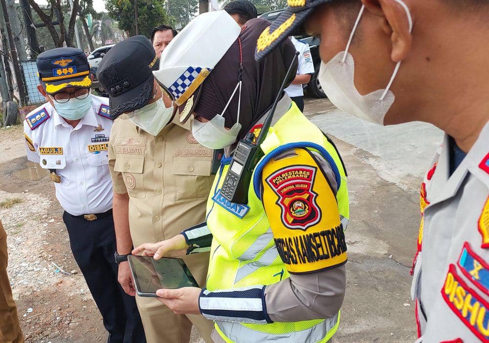 Pemkot Simulasi Lalin di Celentang, Rencanakan Skema Ganjil-Genap (Dok. Kominfo Palembang)