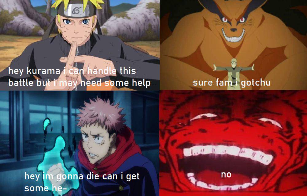 potret meme Sukuna dan Yuji (reddit.com/user/Vinsmoke_Yagami)