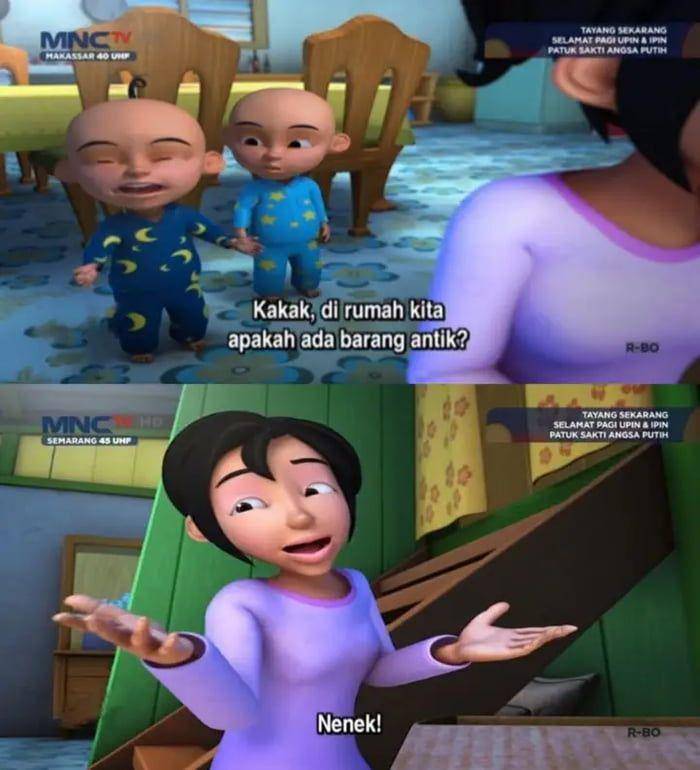 potret meme kocak teman-teman Upin & Ipin (9gag.com/u/mhanxronaldo)