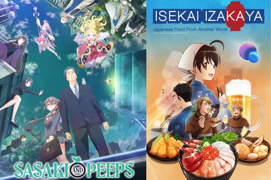Sasaki and Peeps (dok. Silver Link/Sasaki and Peeps) | Isekai Izakaya: Japanese Food From Another World (dok. Sunrise/Isekai Izakaya: Japanese Food From Another World)