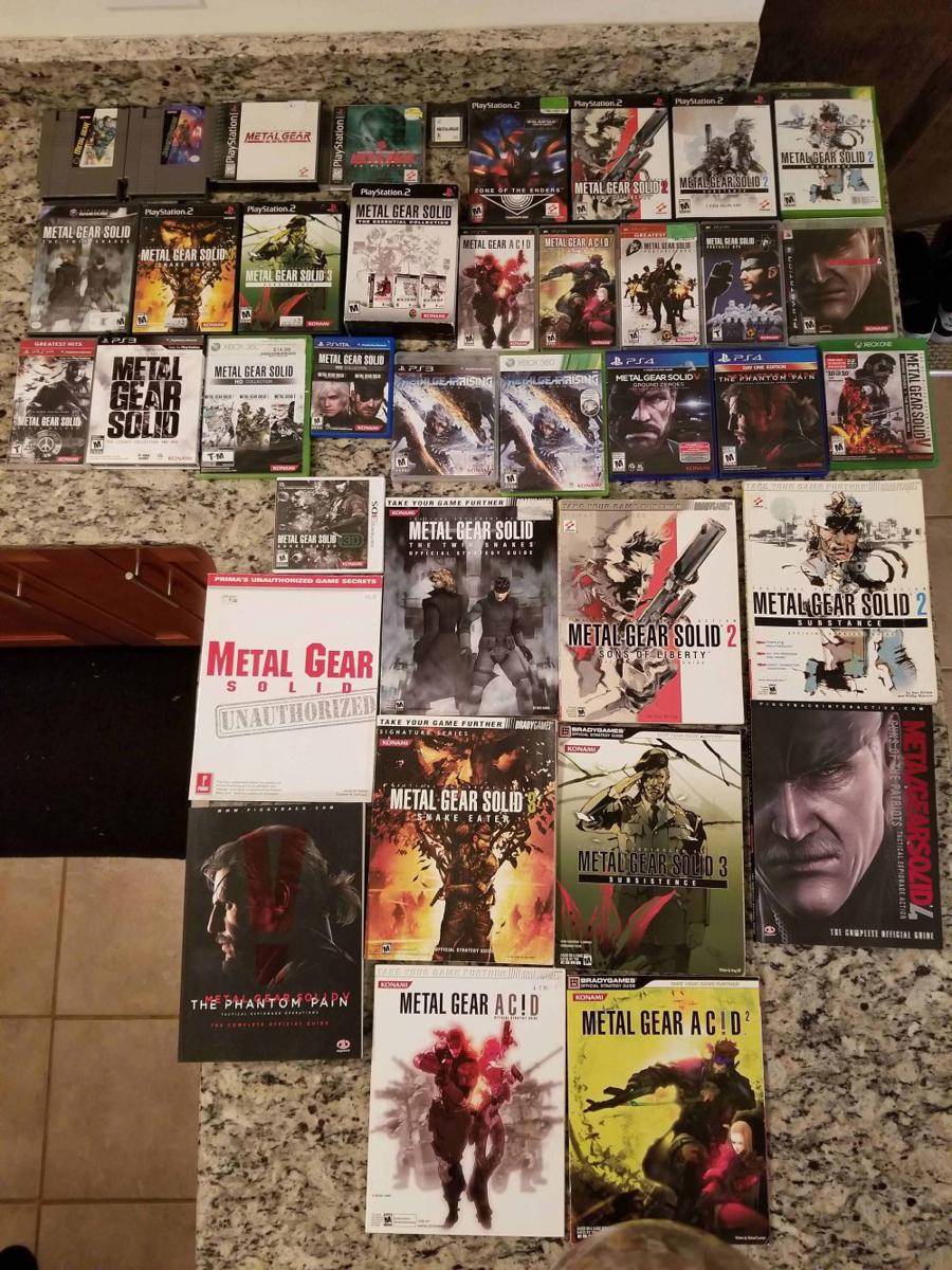 potret koleksi Metal Gear Solid (reddit.com/user/TheInsomniac91)