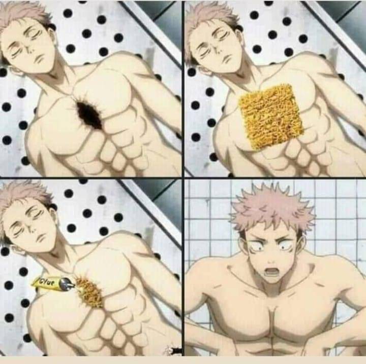 potret meme Sukuna dan Yuji (reddit.com/user/Jess-22-99)