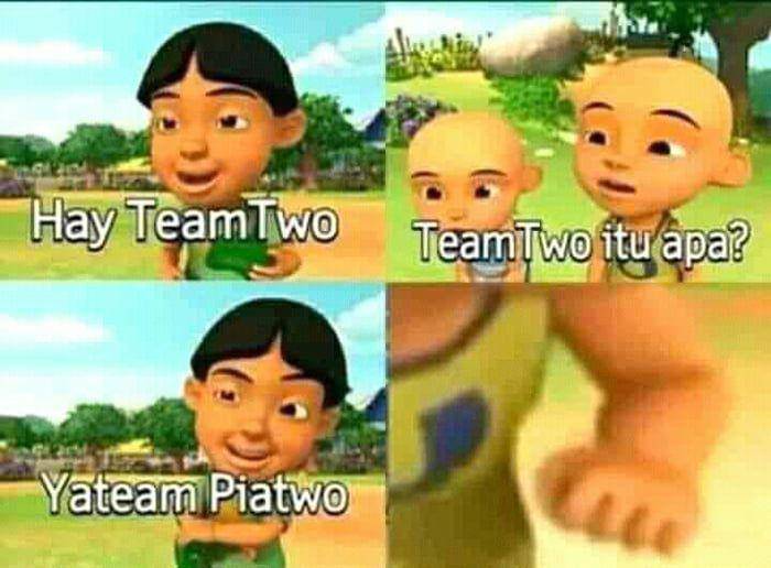 potret meme kocak teman-teman Upin & Ipin (9gag.com/u/indahkus)