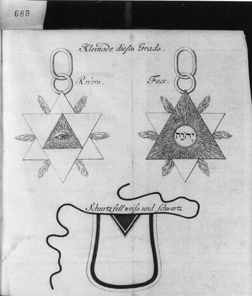 Diagram alegoris yang menggambarkan Derajat ke-2 Rosicrucian: Kleinode dieses Grads Abstrak/media: 1 cetakan: ukiran. (commons.wikimedia.org/Miscellaneous Items in High Demand)