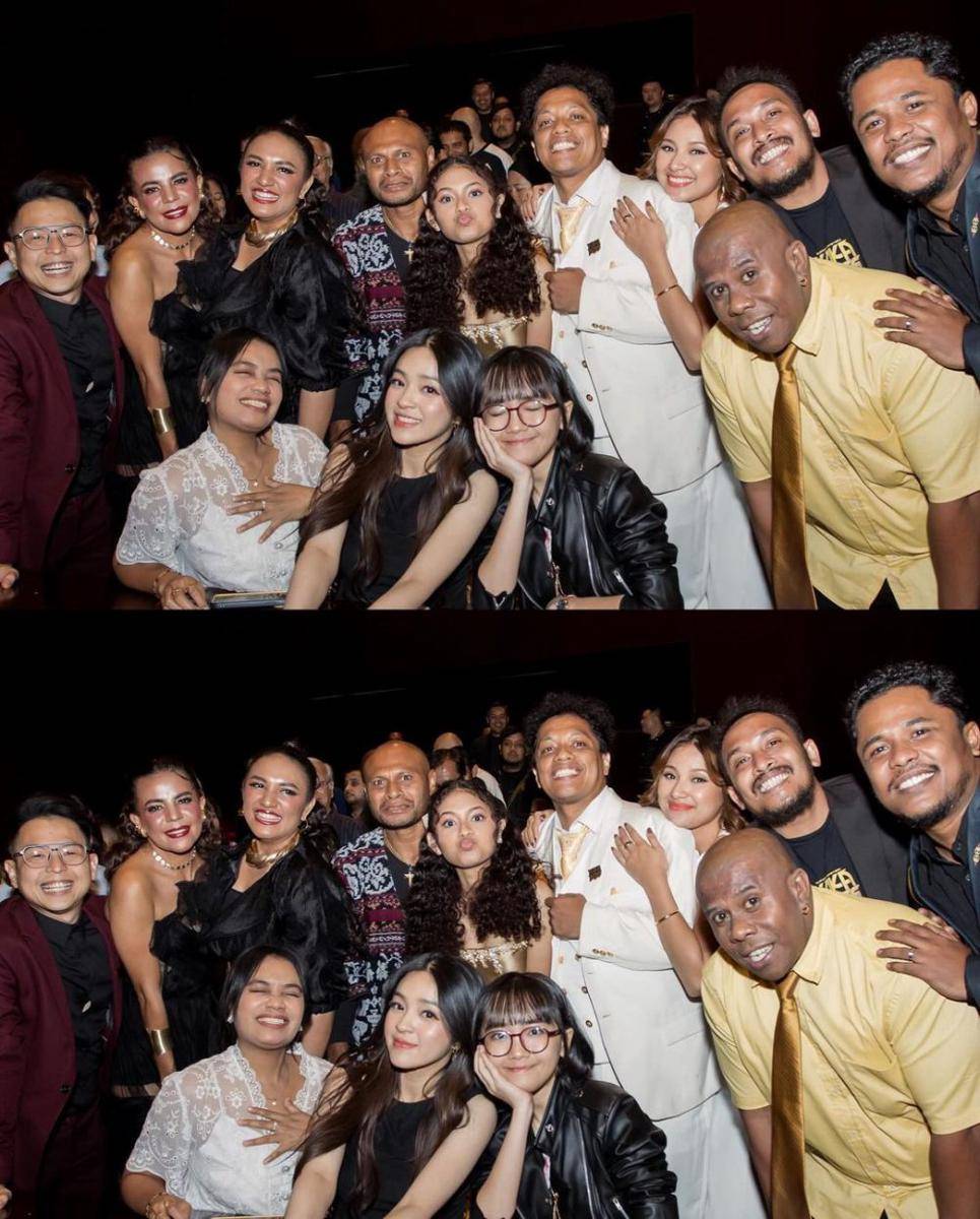 potret Eca Aura saat gala premiere Kaka Boss (instagram.com/elsaajapasal)