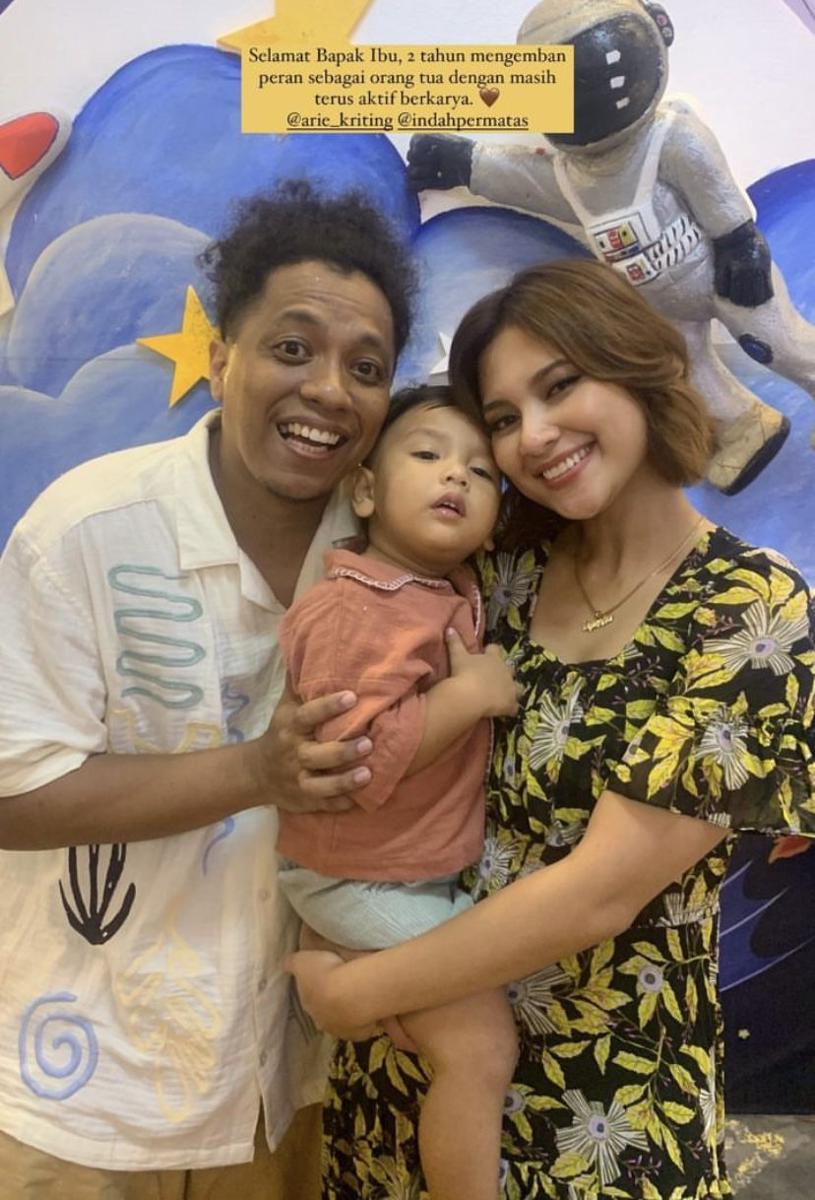 potret ulang tahun ke-2 Naka, anak Arie Kriting dan Indah Permatasari (Instagram.com/dheaseto)