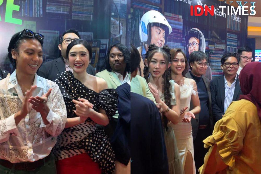 7 Potret Pemain di Red Carpet Gala Premier Film Seni Memahami Kekasih
