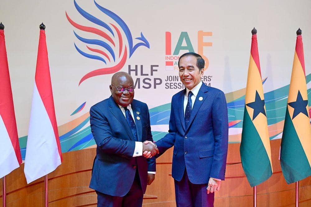 Presiden Jokowi bertemu bilateral dengan Presiden Ghana Nana Addo Dankwa Akufo-Addo (dok. Sekretariat Presiden)