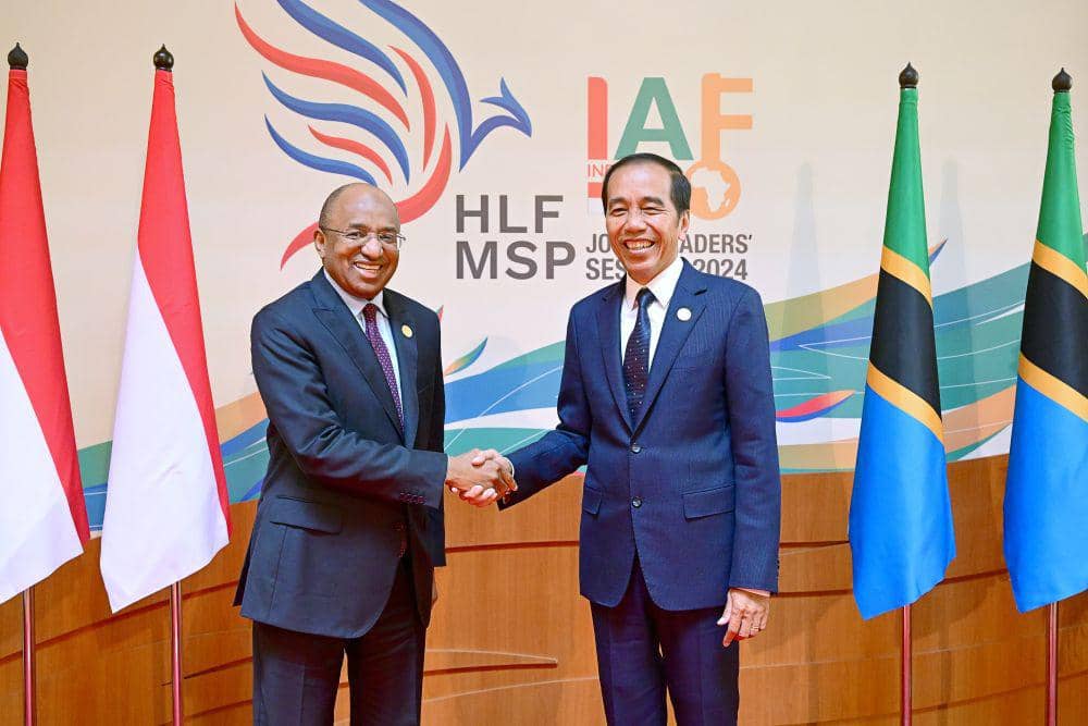 Presiden Jokowi bertemu bilateral Presiden Zanzibar Hussein Ali Mwinyi (dok. Sekretariat Presiden)