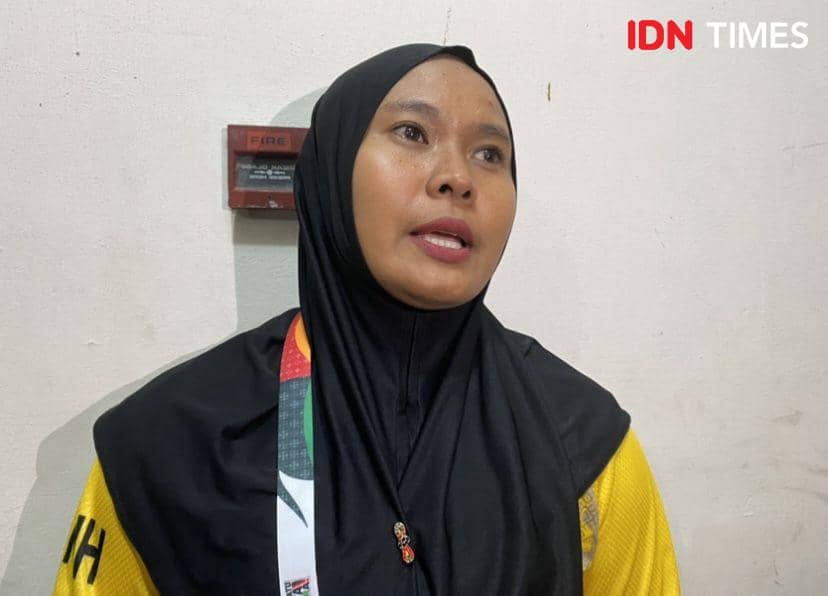 Pelatih Hoki Indoor Sumut, Nurhayati (IDN Times/Indah Permata Sari)