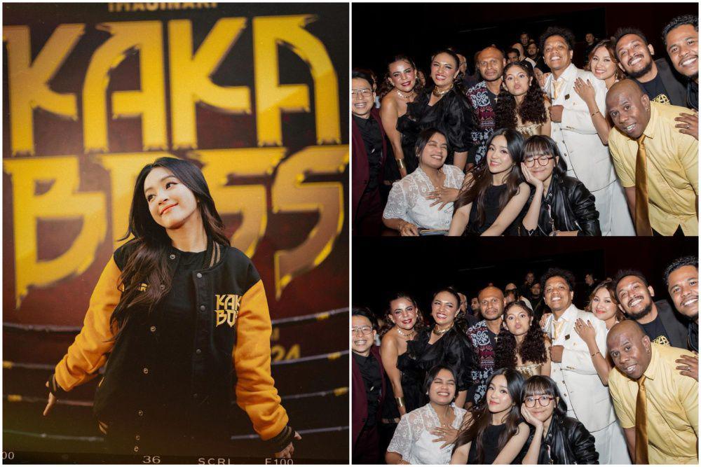 10 Potret Eca Aura di Gala Premiere Film Pertamanya, Kaka Boss!