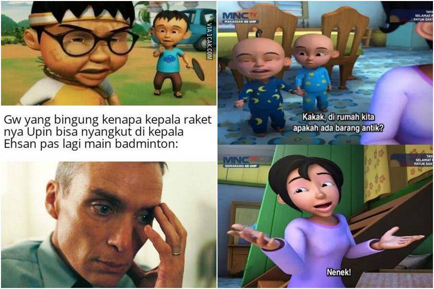 kolase potret meme kocak teman-teman Upin & Ipin (1cak.com/of-yourbeagle_ | 9gag.com/u/mhanxronaldo)