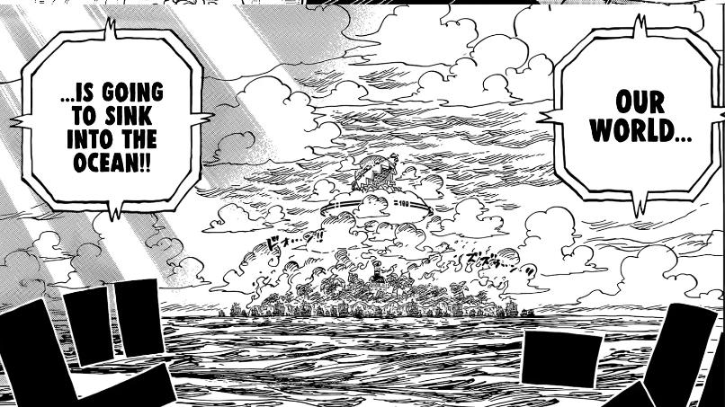 Vegapunk mengungkapkan bahwa dunia akan tenggelam. (dok. Shueisha/One Piece)