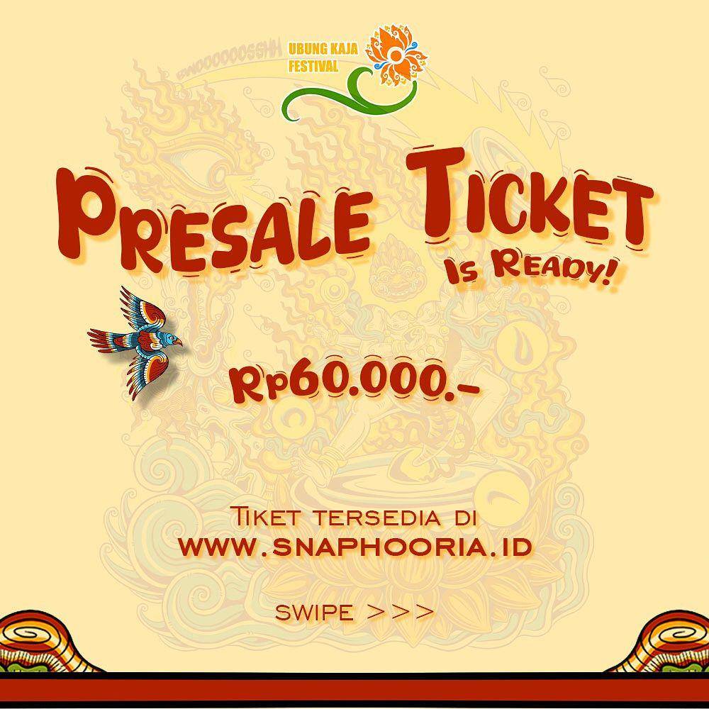 Harga tiket presale Ubung Kaja Festival (instagram.com/ubungkajafest)