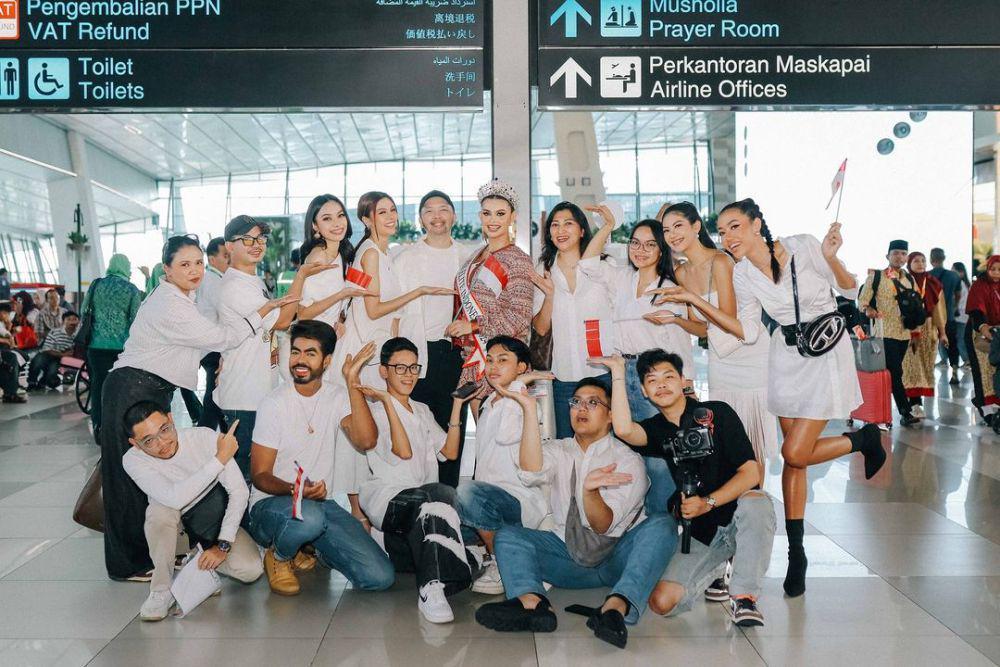 Potret Keberangkatan Tawana Shledrick ke Ajang Miss Elite World 2024 (Instagram.com/oliviajstevanie)