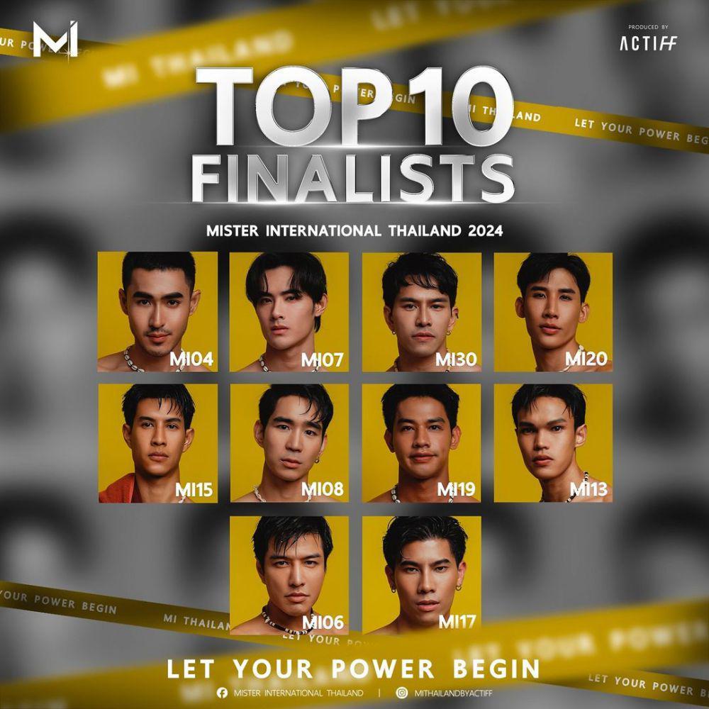 Potret Top 10 Mister International Thailand 2024 (instagram.com/mithailandbyactiff)