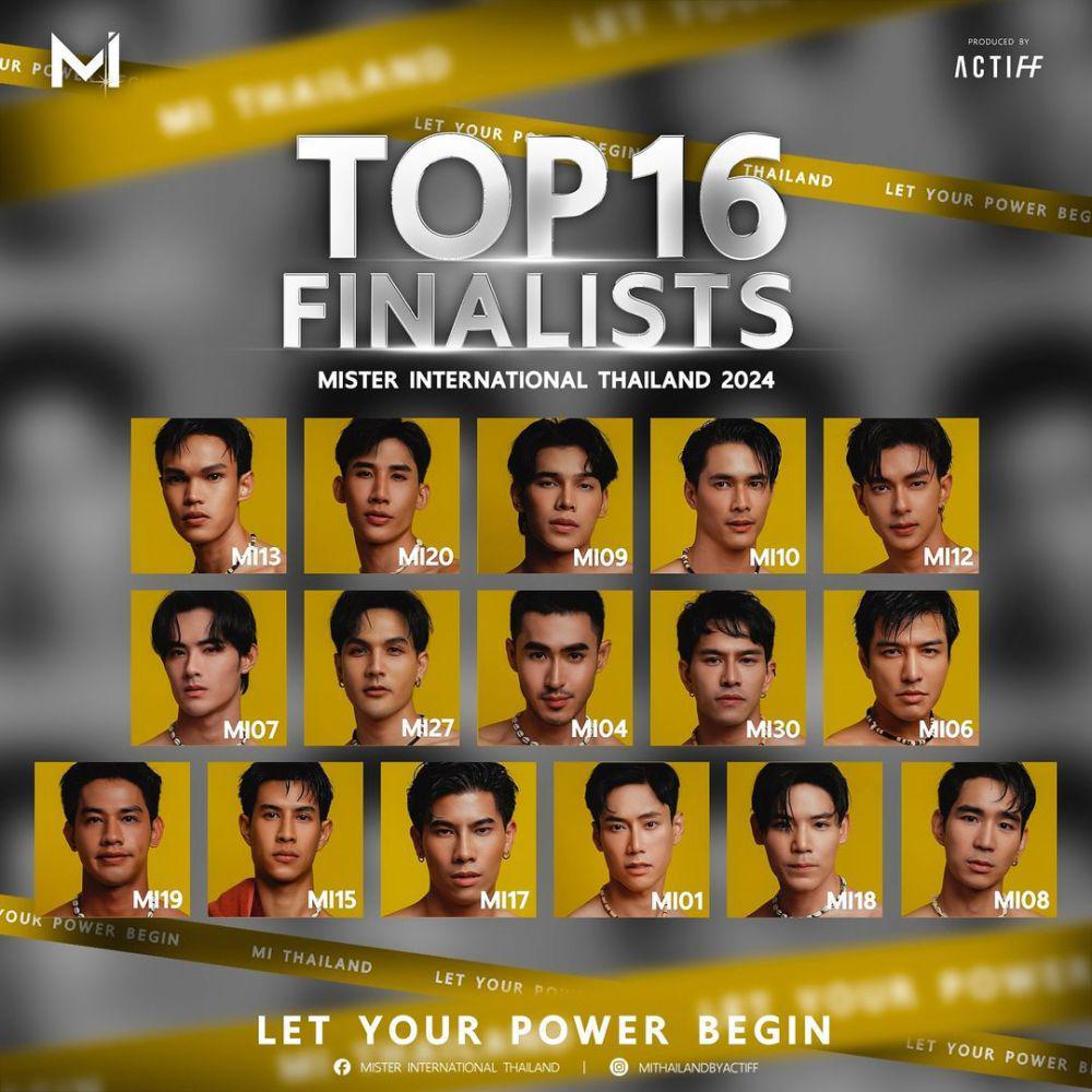Potret Top 16 Mister International Thailand 2024 (instagram.com/mithailandbyactiff)