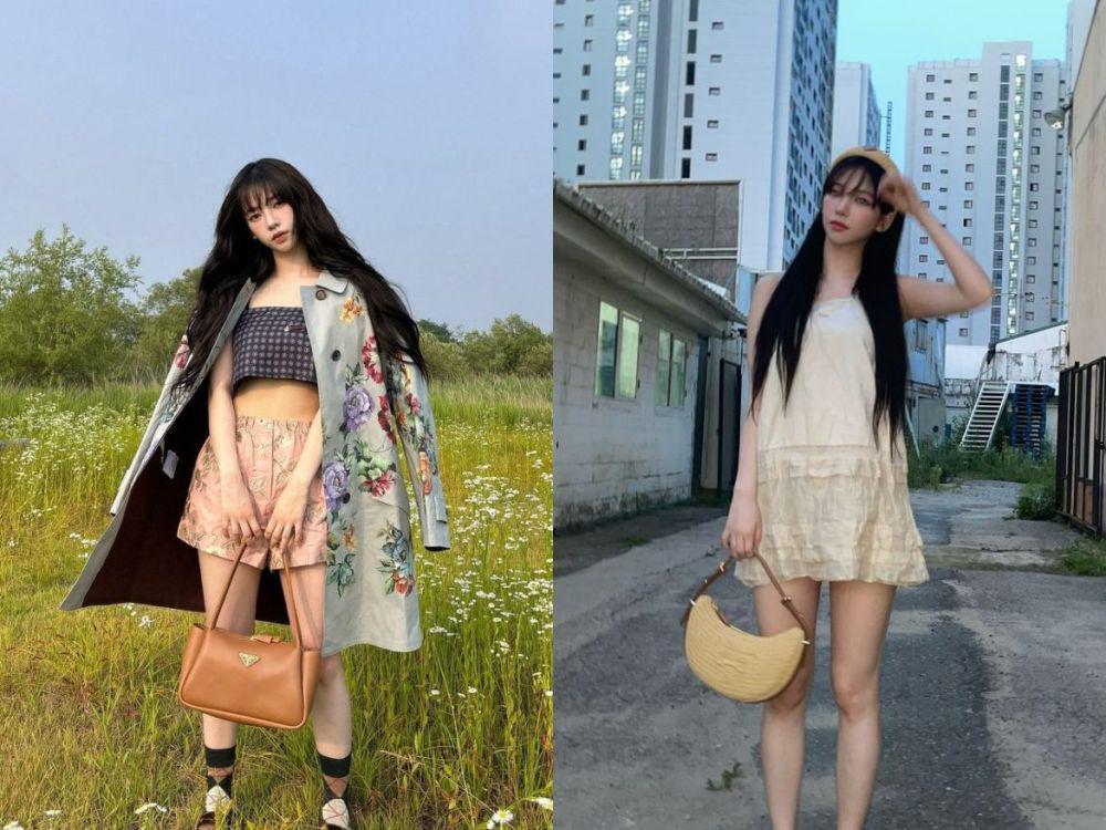 8 Potret Karina aespa dalam Balutan Outfit Brand Prada, Elegan!