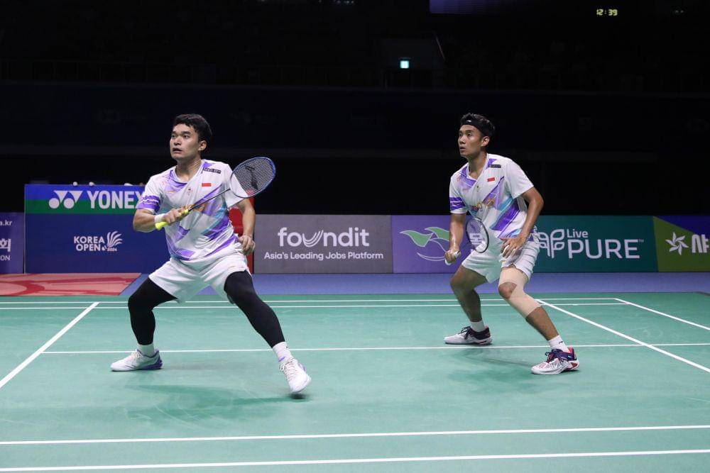 Leo Rolly Carnando/Bagas Maulana menjadi juara di Korea Open 2024 (dok. PP PBSI)