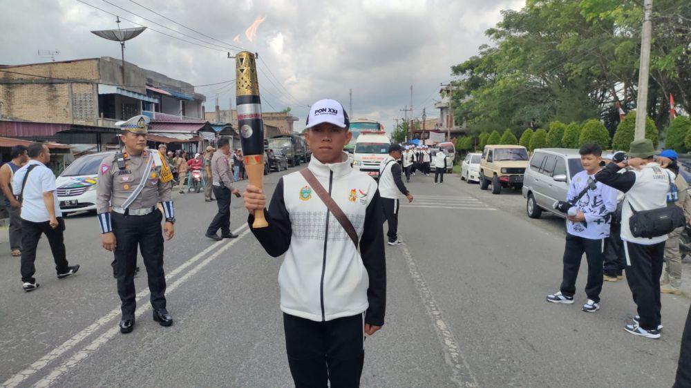 Kirab Api PON Sudah Memasuki Wilayah Simalungun dan Siantar
