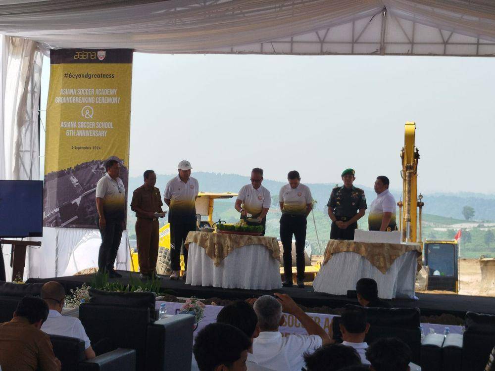 Groundbreaking Asiana Soccer Academy di Cicurug, Sukabumi. (Dok. Istimewa)