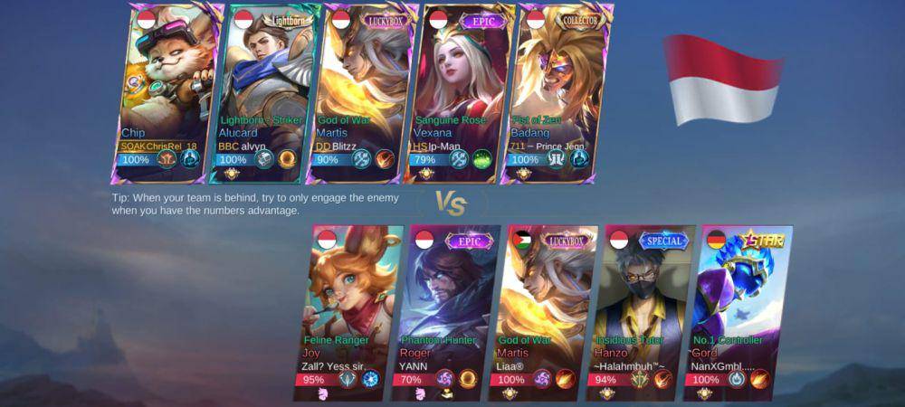 Lobby Game Mobile Legend (dokum. pribadi)