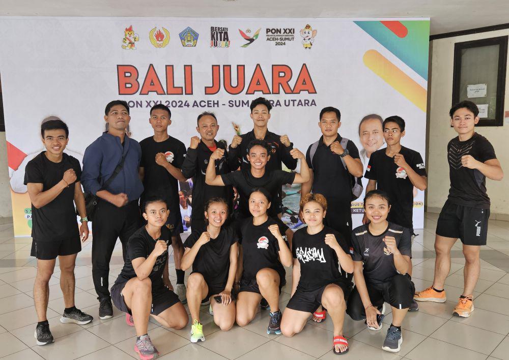 Tim wushu Bali yang akan berlaga di PON 2024 Aceh-Sumut. (dok. Pengprov WI Bali)