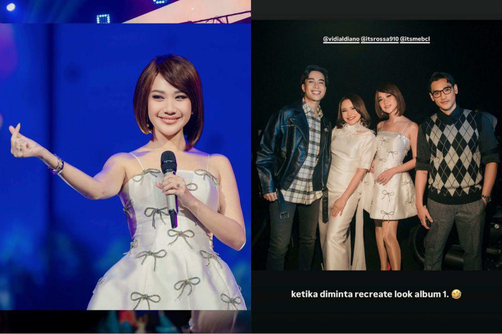 potret BCL, Rossa, Afgan, dan Vidi Aldiano cosplay jadi penyanyi lawas (instagram.com/itsmebcl)