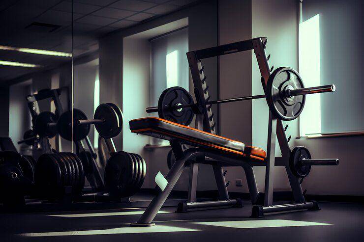 Ilustrasi alat berat gym (freepik.com)