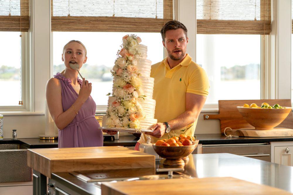Dakota Fanning dan Jack Reynor dalam serial The Perfect Couple (dok. Netflix)