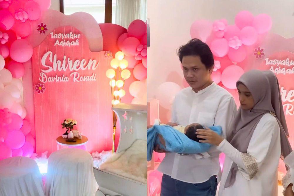 7 Potret Akikah Anak Nadya Mustika dan Iqbal Rosadi, Digelar Sederhana