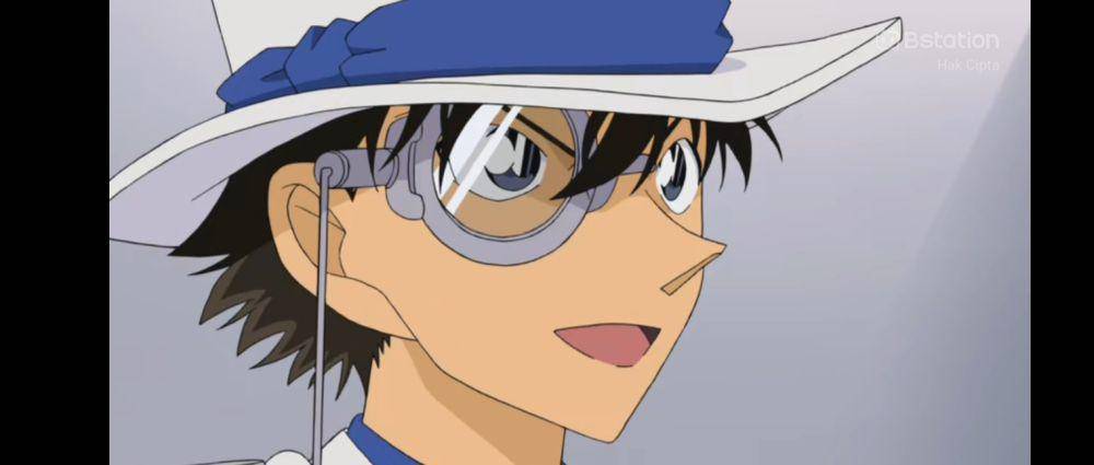 Ilustrasi Kaito Kid (dok.Bstation/Detective Conan)