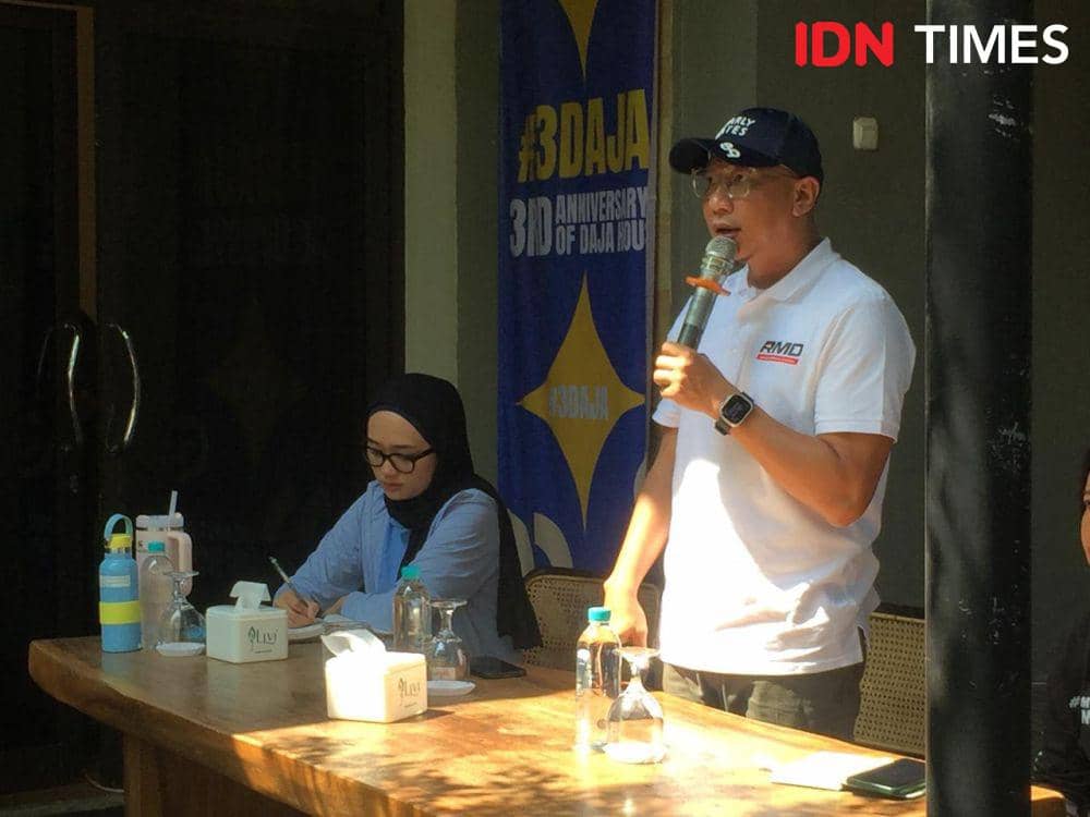 Bakal Calon Gubernur Lampung dan Wakil Gubernur Lampung, Rahmat Mirza Djausal dan Jihan Nurlela menggelar media gathering bersama awak media. (IDN Times/Tama Yudha Wiguna).