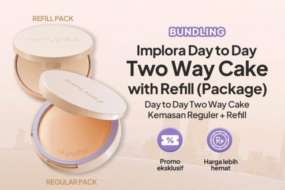 Implora Day to Day Series Two Way cake (shopee.com/TnT Beauty Shop)