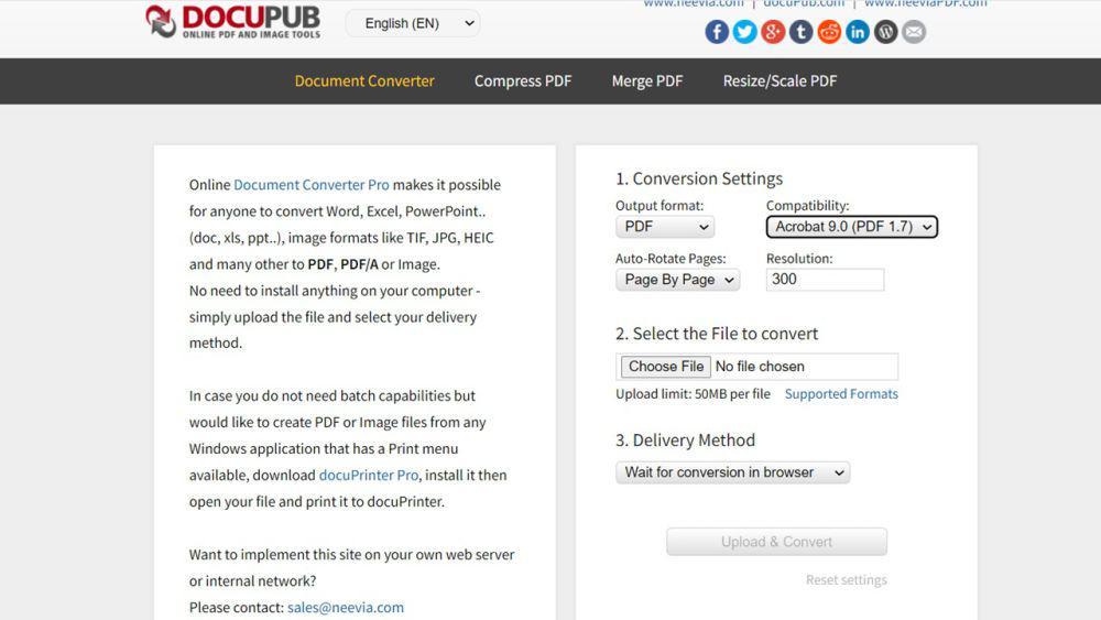 Tampilan laman konversi DocuPub.com. (docupub.com)