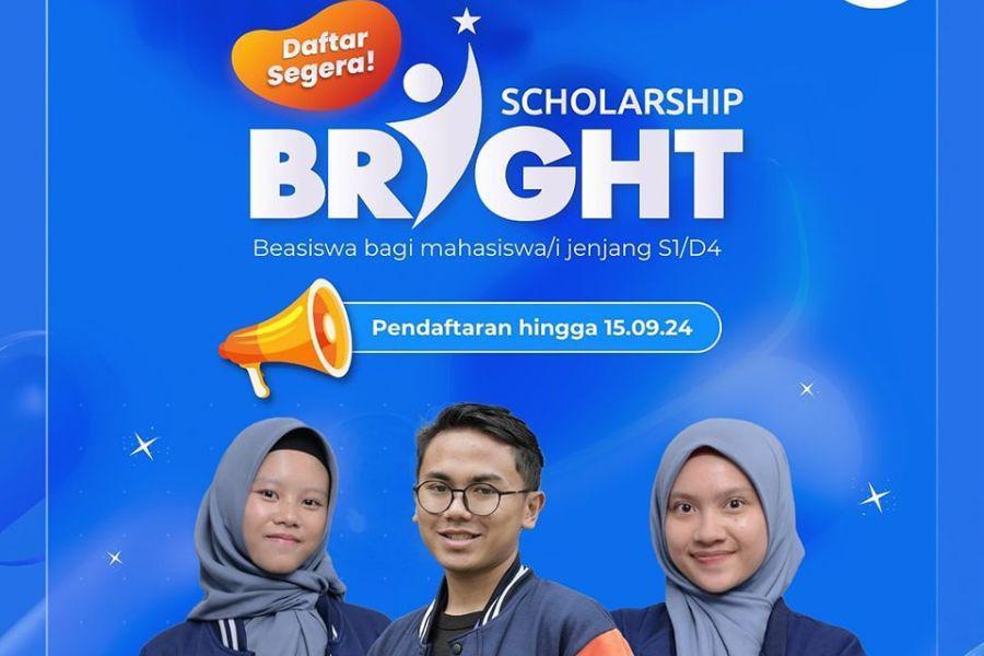 Bright Scholarship 2024, Bantuan Biaya UKT dan Uang Saku Bulanan