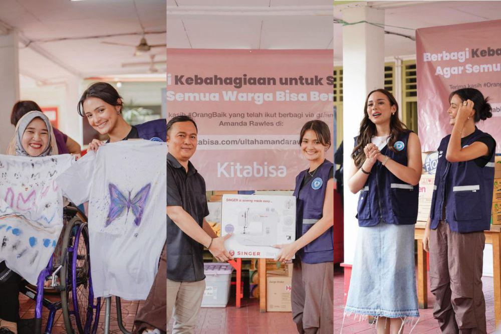potret Amanda Rawles di Yayasan Cheshire Indonesia (instagram.com/amandarawles)