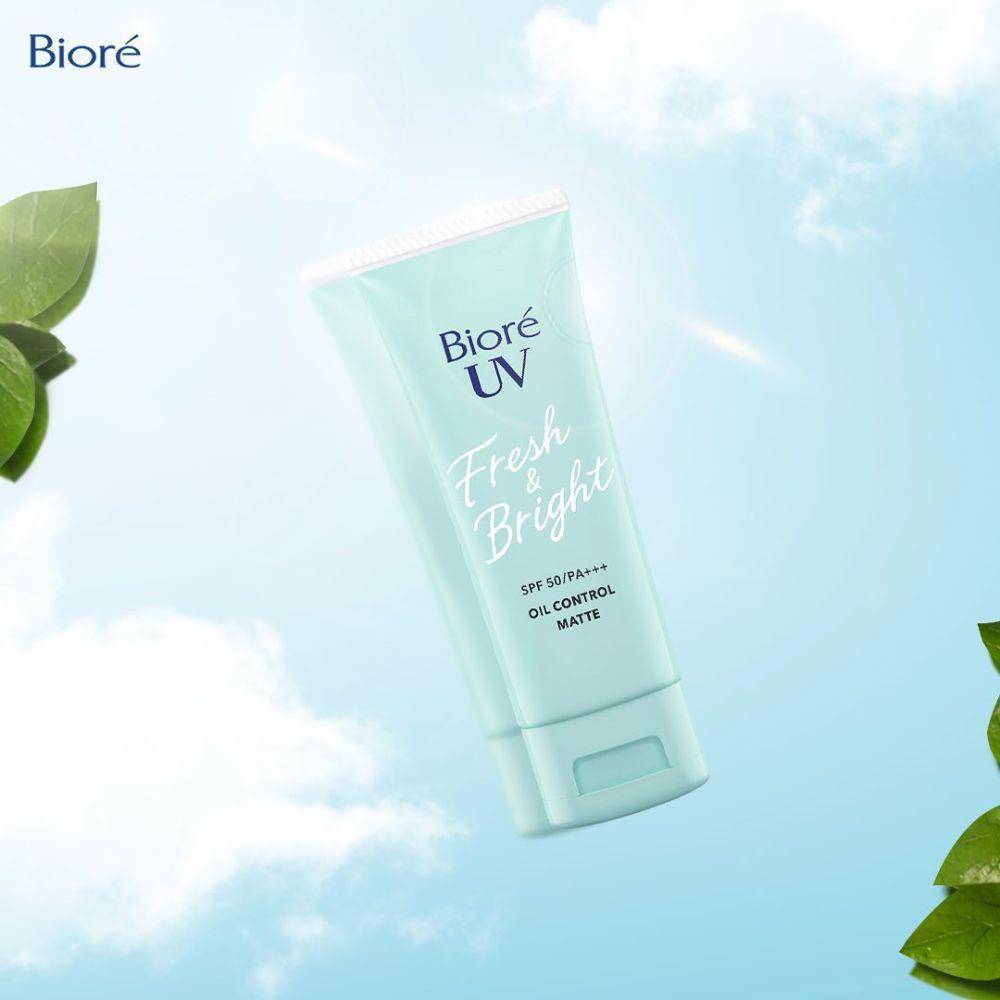 Biore UV Fresh & Bright Oil Control Matte Sunscreen SPF50 PA+++ (instagram.com/id.biore)