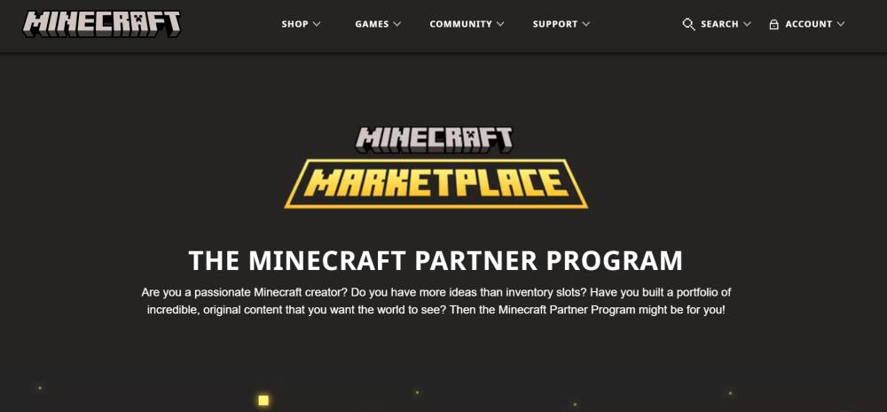 Minecraft Partner Program (minecraft.net)