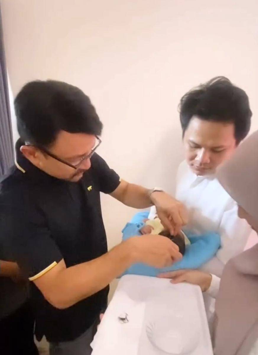 Akikah anak Nadya dan Iqbal (instagram.com/satriodewandoro)