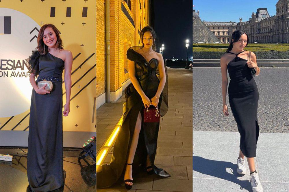 8 Koleksi Dress dan Gaun Hitam untuk Acara Formal ala Beby Tsabina