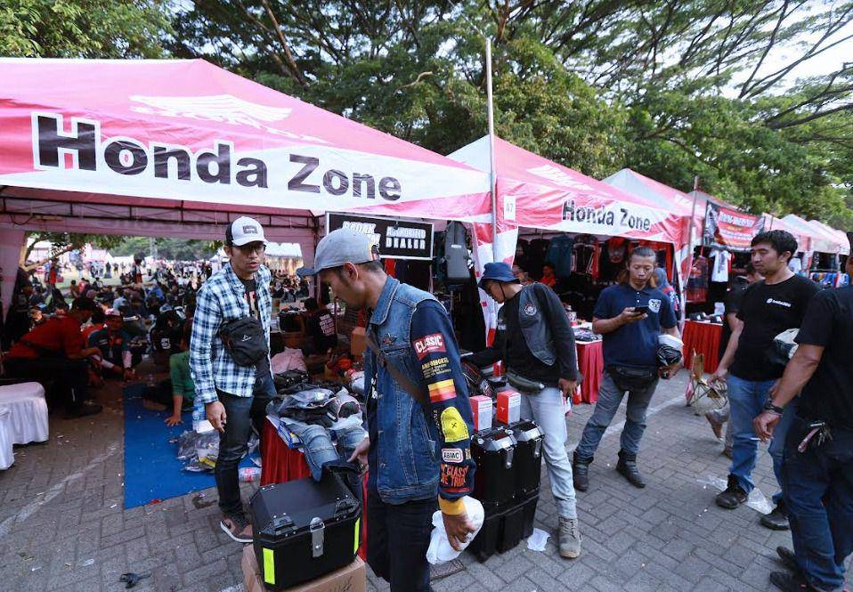 Bikers merayakan Honda Bikers Day 2024 (PT AHM)
