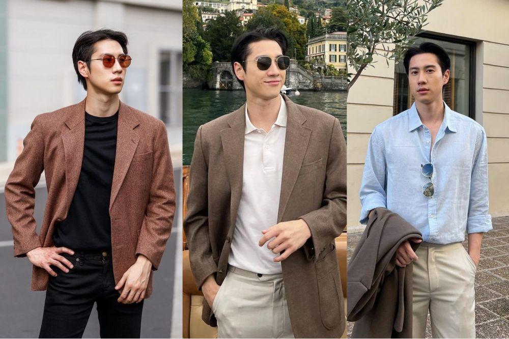 potret outfit smart casual ala Bright Rapheephong (instagram.com/brightrpp)