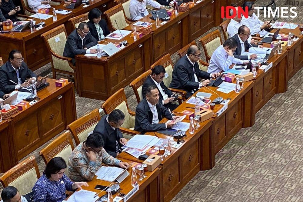 Komisi III DPR RI rapat kerja bersama KPK bahas anggaran KPK. (IDN Times/Amir Faisol)