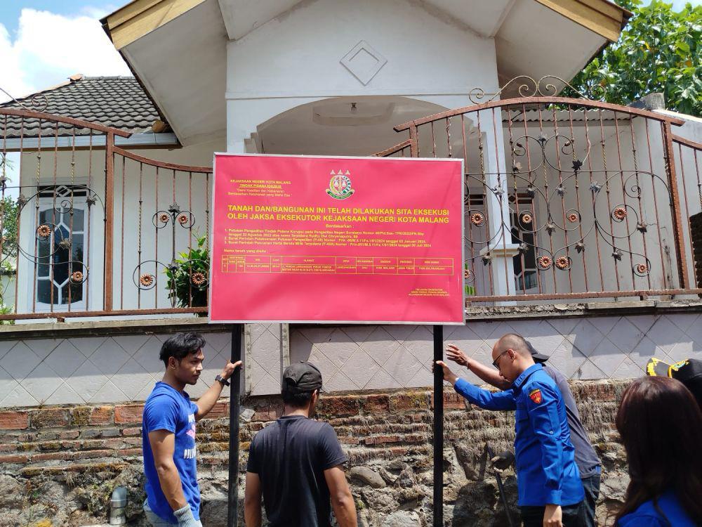 7 Rumah Milik Terpidana Korupsi Disita Kejaksaan Negeri Kota Malang