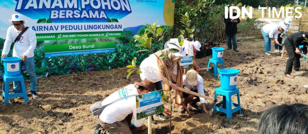 1.000 Pohon Nangka Ditanam di Desa Burai, Cara Mengurangi Gas Emisi