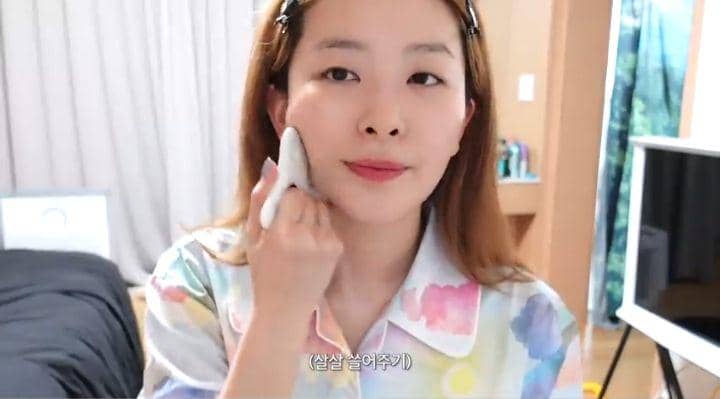 tutorial night routine ala Seulgi Red Velvet (YouTube.com/Hi Seulgi)